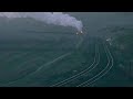 Smoke train in winter Snow it's so beautiful to see
