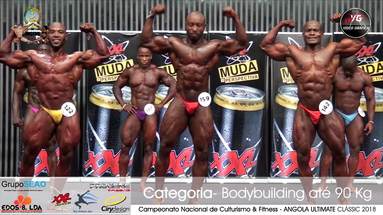 IFBB ANGOLA CAMPEONATO - CATEGORIA BODYBUILDING ATÉ 90 KG - YouTube
