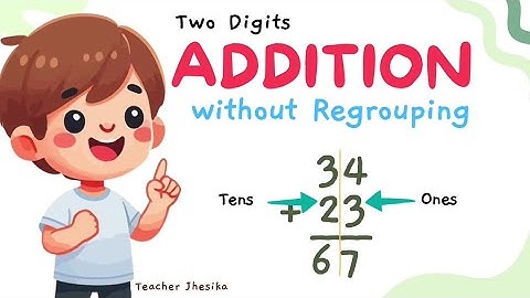 ADDITION | Two Digits Addition Without Regrouping | Two Digits Addition