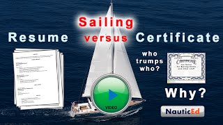 Sailing Resume vs A Sailing Certification