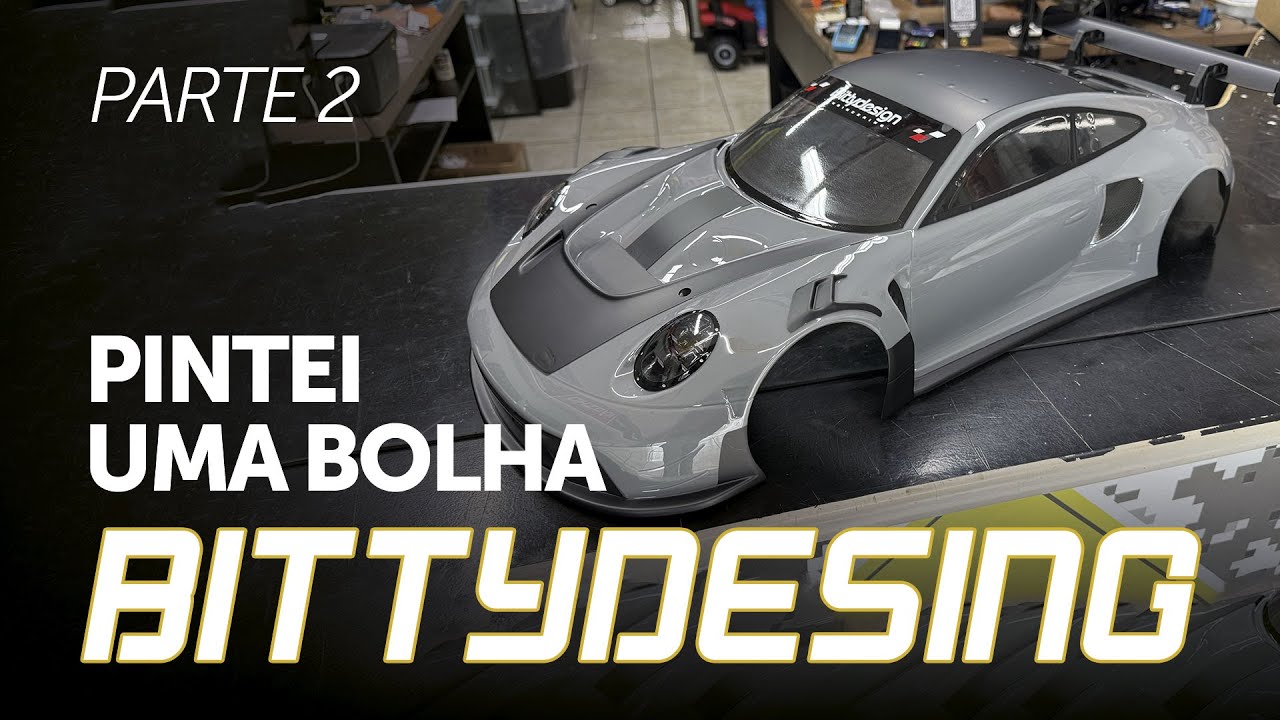 Preparei e pintei uma bolha Porsche da BittyDesing 