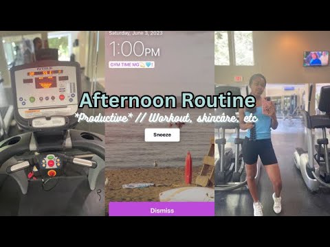Productive AfterNoon Routine// *Workout, Skincare, Etc* - YouTube