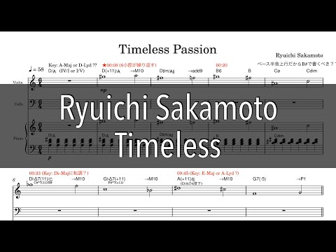 Ryuichi Sakamoto - Timeless (transcription score) - YouTube