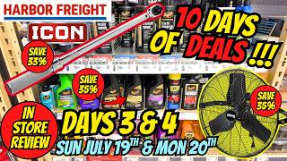 Days 3 & 4  Harbor Freight 10 Days Of Deals Central Machinery Fans, Icon Torque Wrench, Meguiars