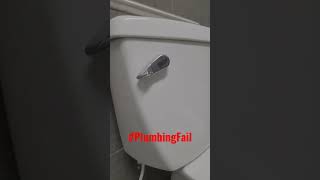 Plumbing FAIL in 7-11 Bathroom #plumbing #plumbingfail #plumber