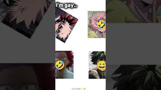 GAY! # #mha #myheroacademia #bakugo #mina #kirishima #deku #izukumidoriya #funny #gay