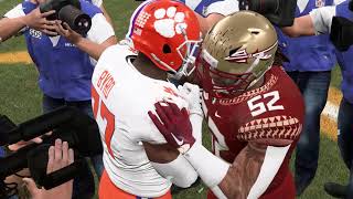 NCAA 22 Year 2033 National Championship: #3 Clemson vs #1 Florida State