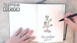 PLAN WITH ME | December 2017 A Charlie Brown Christmas Theme Bullet Journal Set Up screenshot 2