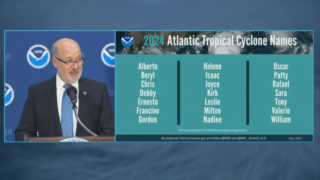 NOAA Hurricane Season Outlook - YouTube