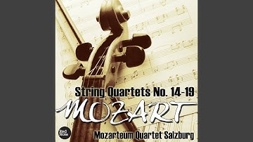 String Quartet No.19 "Dissonance" in C Major, K. 465: III. Menuetto: Allegro