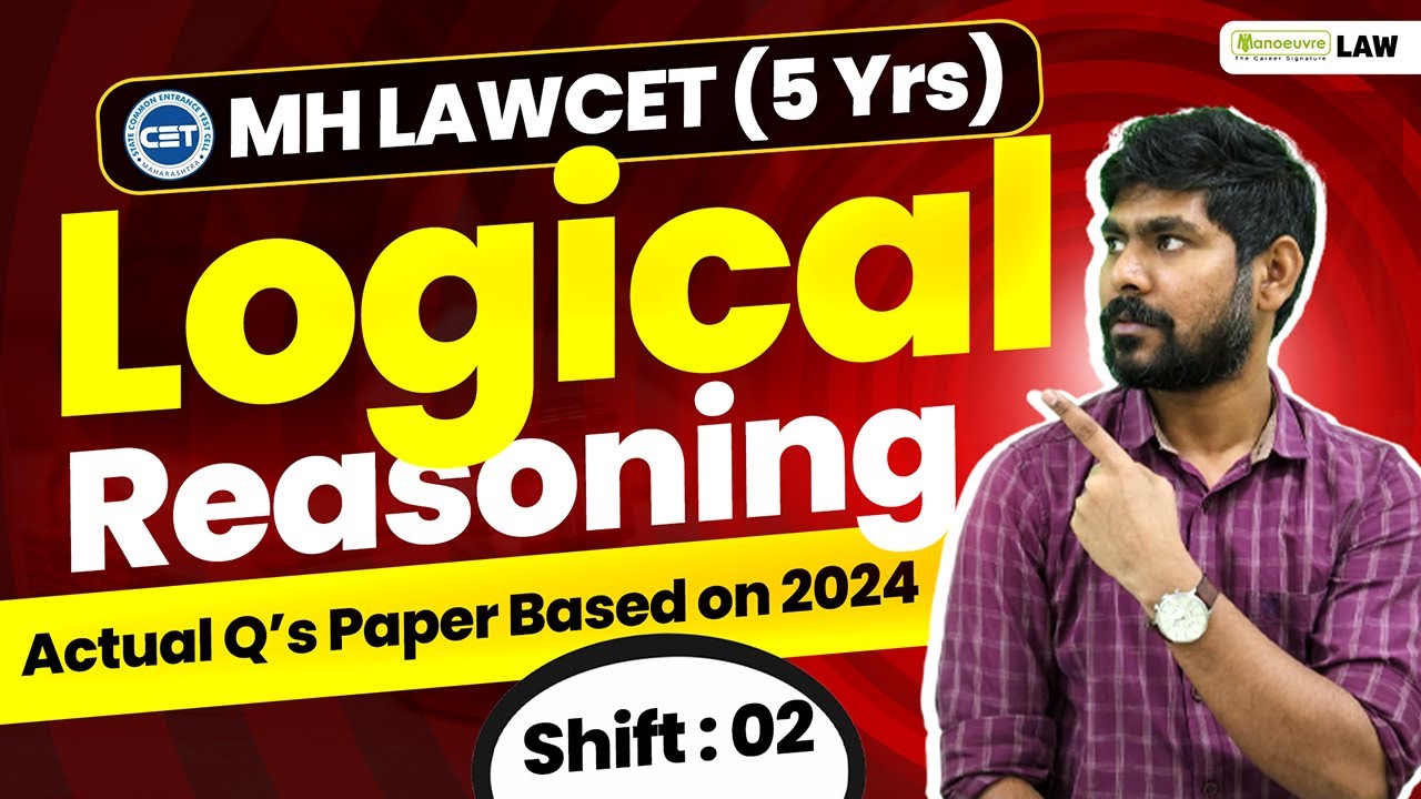 MHCET LAW (5 Yrs): Logical Reasoning Section Important Questions (PYQs ...