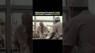 Restaurants Focused On Taste. McDonald's Focused On Time. #shorts #business #wealth #usa #uk