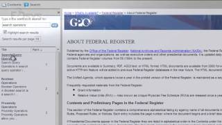 FDsys Tutorials: FDsys Help