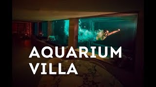 91-FOOT AQUARIUM POOL | Villa on the Rocks, France