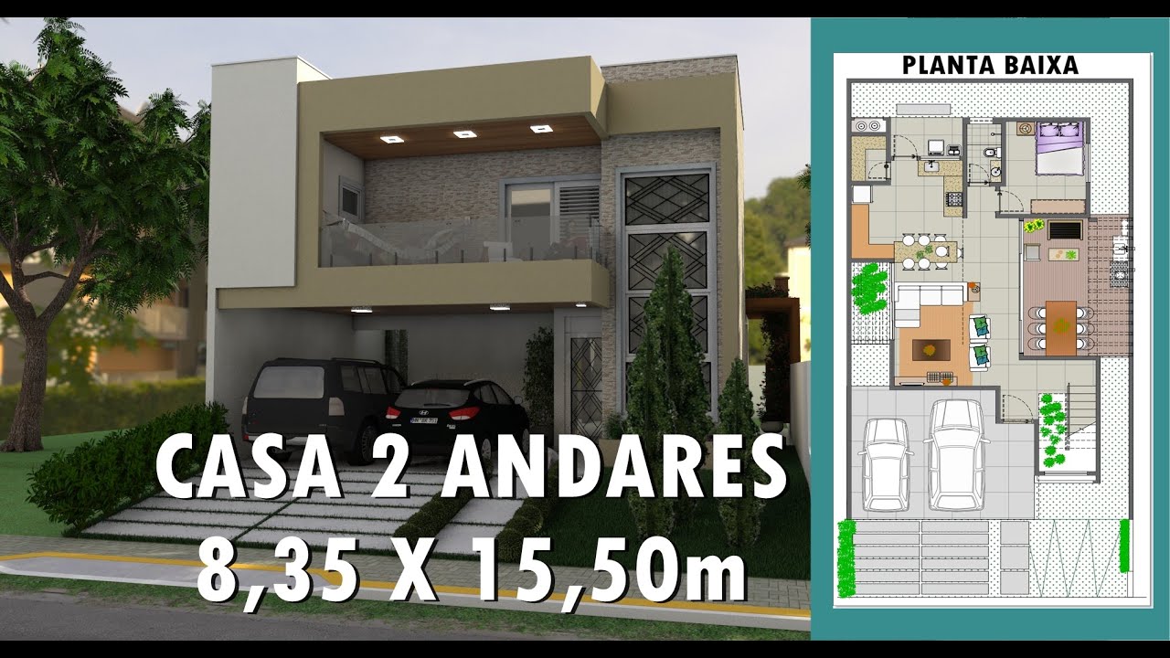 Projeto De Casa De Dois Andares Com Planta Baixa Plantas De Casas De