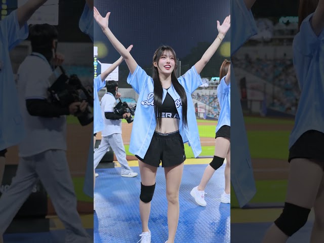 시나몰로 유니폼 입은 귀여운 유세빈치어리더 럼블아웃송!