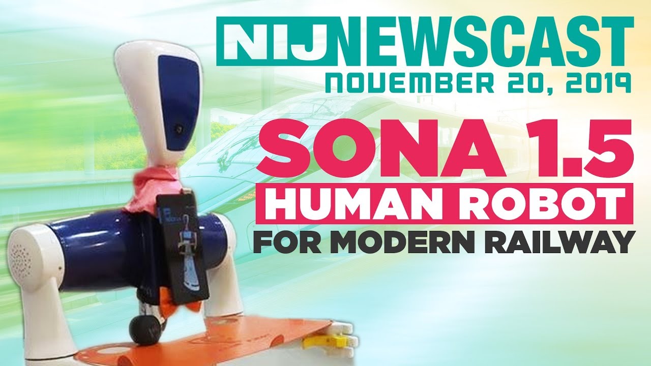 Sona 1.5 human robot for modern railway YouTube