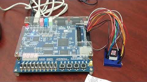 Conexión del display alfanumérico al FPGA
