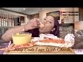 King Crab Legs With Cheese Mukbang