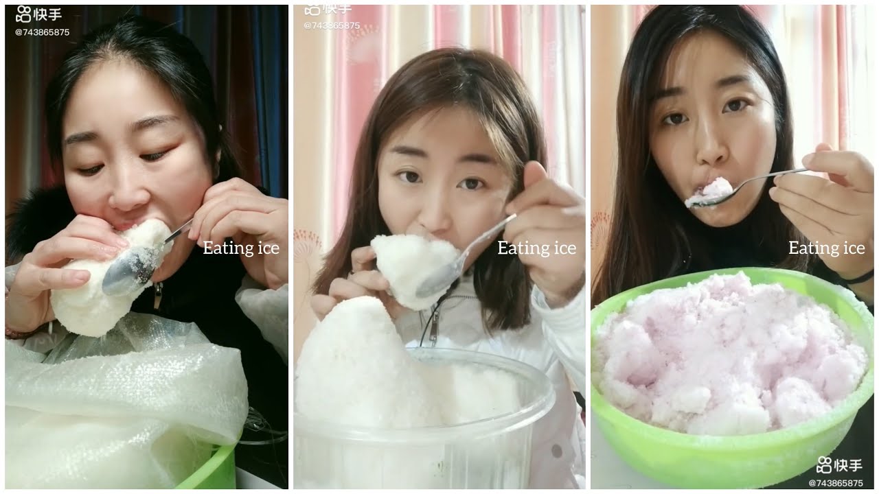 EP. 14 EATING ICE | FREEZER FROST.asmr iceeating #freezerfrost #iceeating