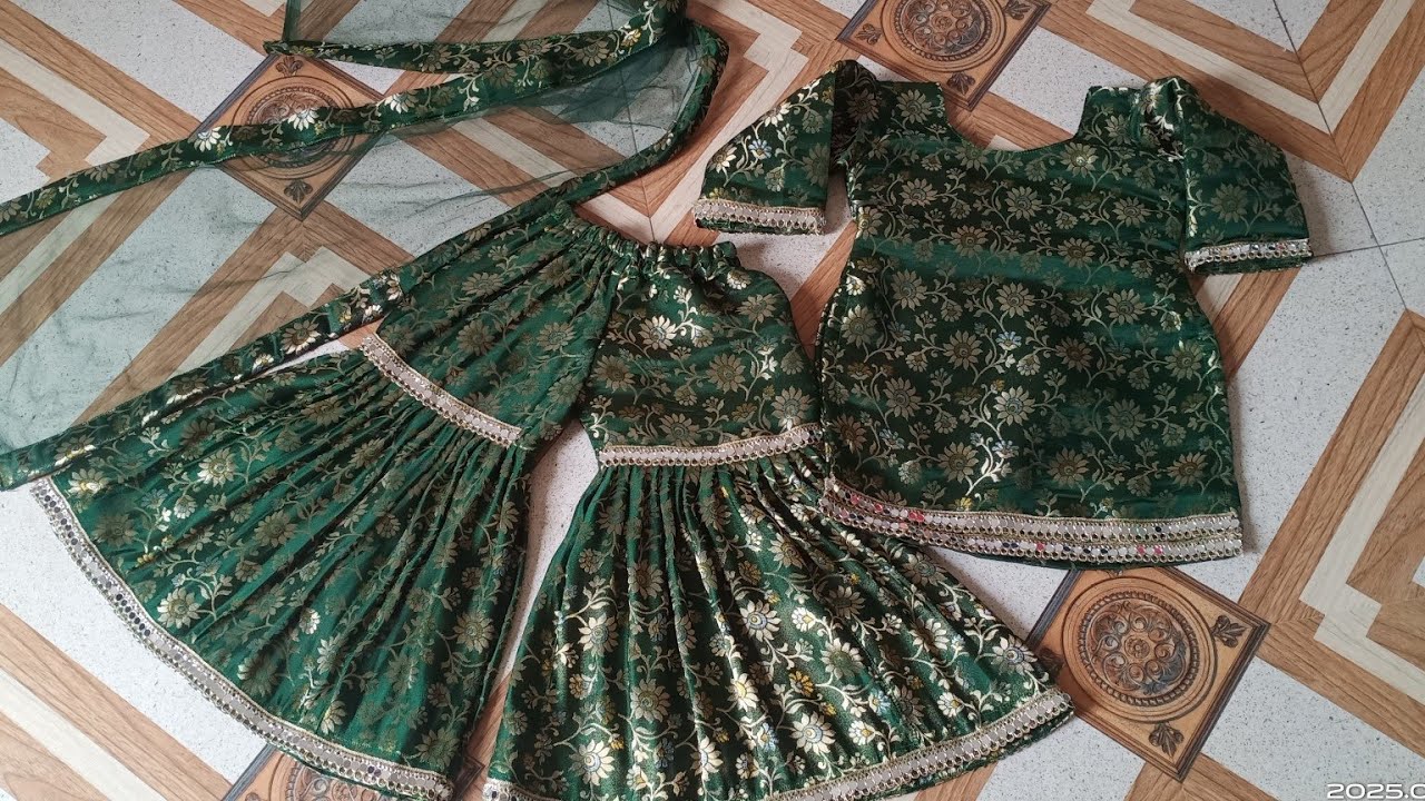 Baby girl suit n garara cutting n stitching||baby dress banaye aasan tarike se||stylish shabana 