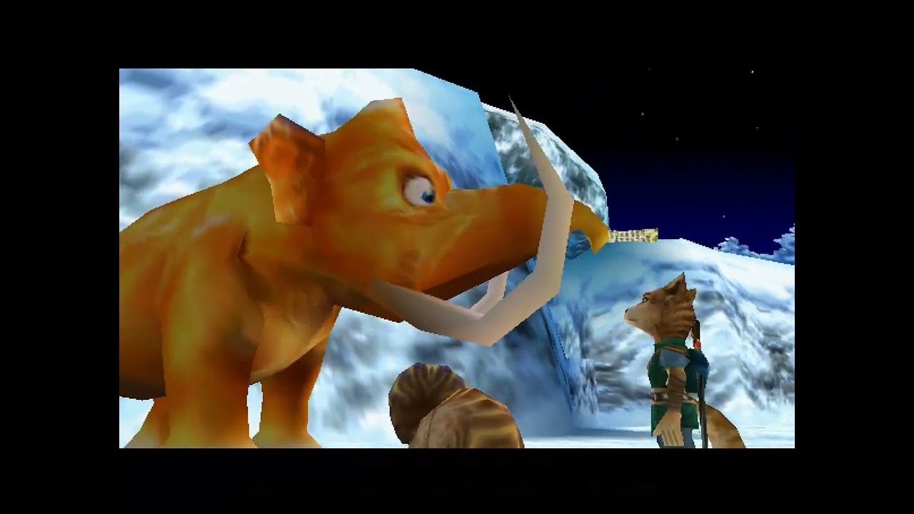 Dinosaur Planet (1999 Build Files in SFA Kiosk Demo Data): Snowhorn Waste Cutscene (No Stomp)