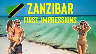 FIRST IMPRESSIONS OF ZANZIBAR! | Exploring Paje Beach \& HIDDEN swimming pools