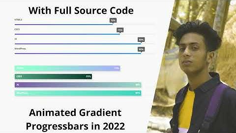 Animated Gradient Progress bars in 2022 by jishaansinghal with full source code in 2022