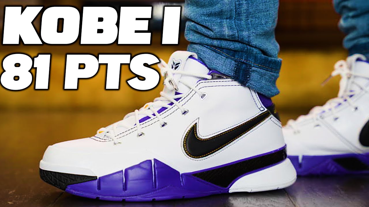 81 Points Kobe Shoe RE-RELEASE | Kobe 1 Protro Review - YouTube
