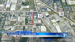 TRAFFIC ALERT: Concord Road Closures