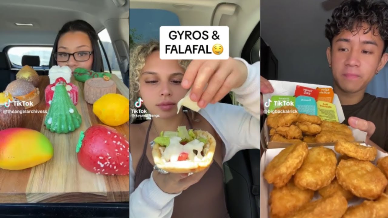 TikTok Mukbang Compilation | Dave's Hot Chicken, Chili's, Chipotle | &MORE
