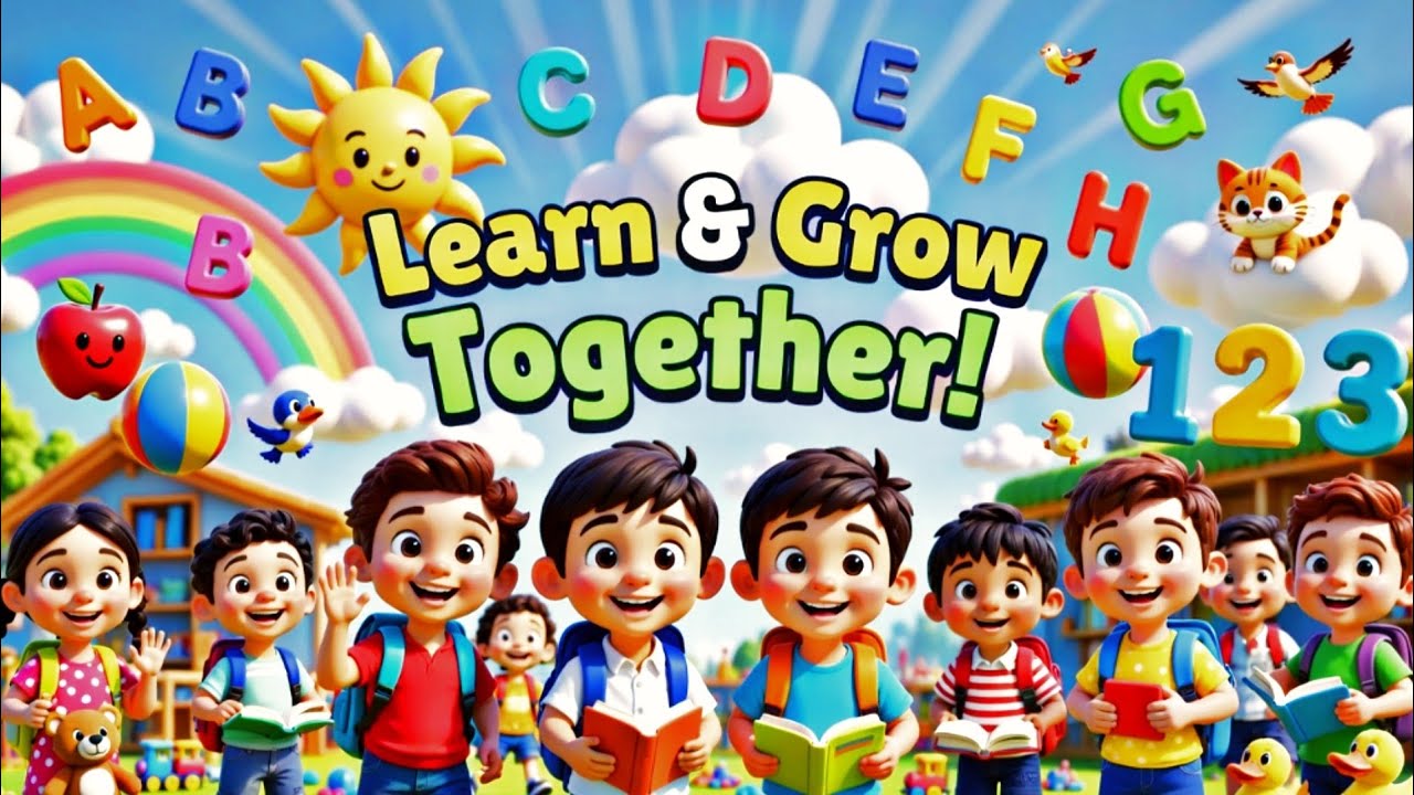 Learn & Grow Together! 🌈 ABC & 123 Fun for Kids