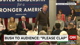 Jeb Bush to audience: 'Please clap'