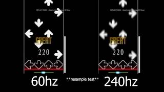 osu! mania 240hz 144hz 60hz RESAMPLE (remake)