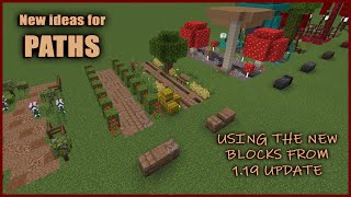 How To Make Paths in Minecraft 1.19 - New Path Building Blocks in Bedrock and Java