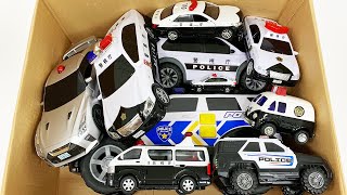 パトカーのミニカー走る。緊急走行テスト坂道走行 Police car minicars make an emergency run on a slope