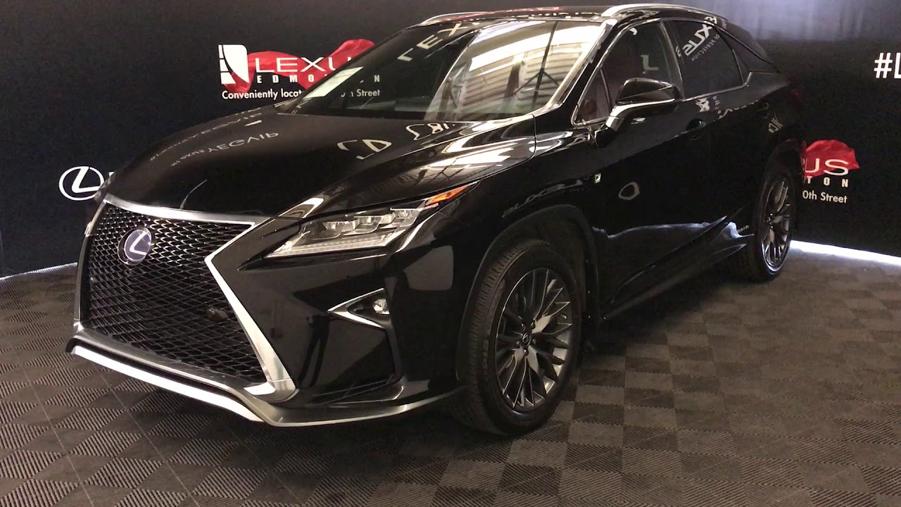 Black 2017 Lexus Rx 450h F Sport Series 3 Review Edmonton Alberta Lexus Of Edmonton