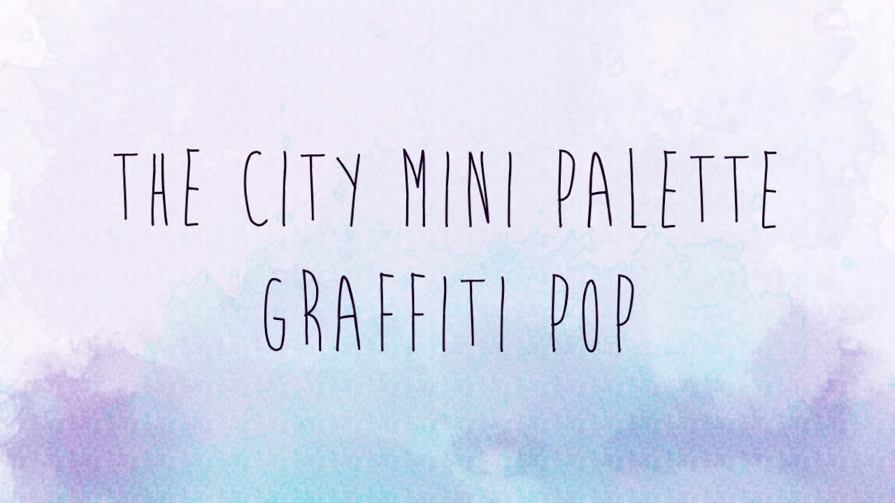 The City Mini Palette Graffiti Pop