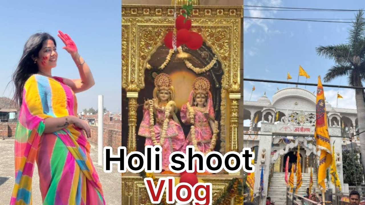 Aj kra Holi ka shoot or gye Khatau Shyam Ji Kai mandir | #glamwithdivi 