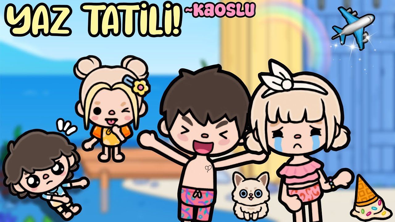 Kaoslu Yaz Tatili! 😬 ~ Bora boğuldu 😁 ||TOCA LİFE WORLD TÜRKÇE||
