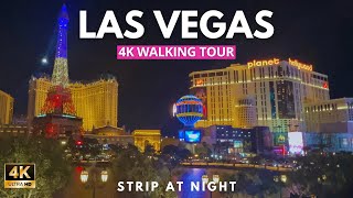 [4K] Las Vegas Strip Walking Tour at Night ❤️Virtual Walk Documentary VEGAS walk Travel Guide screenshot 4