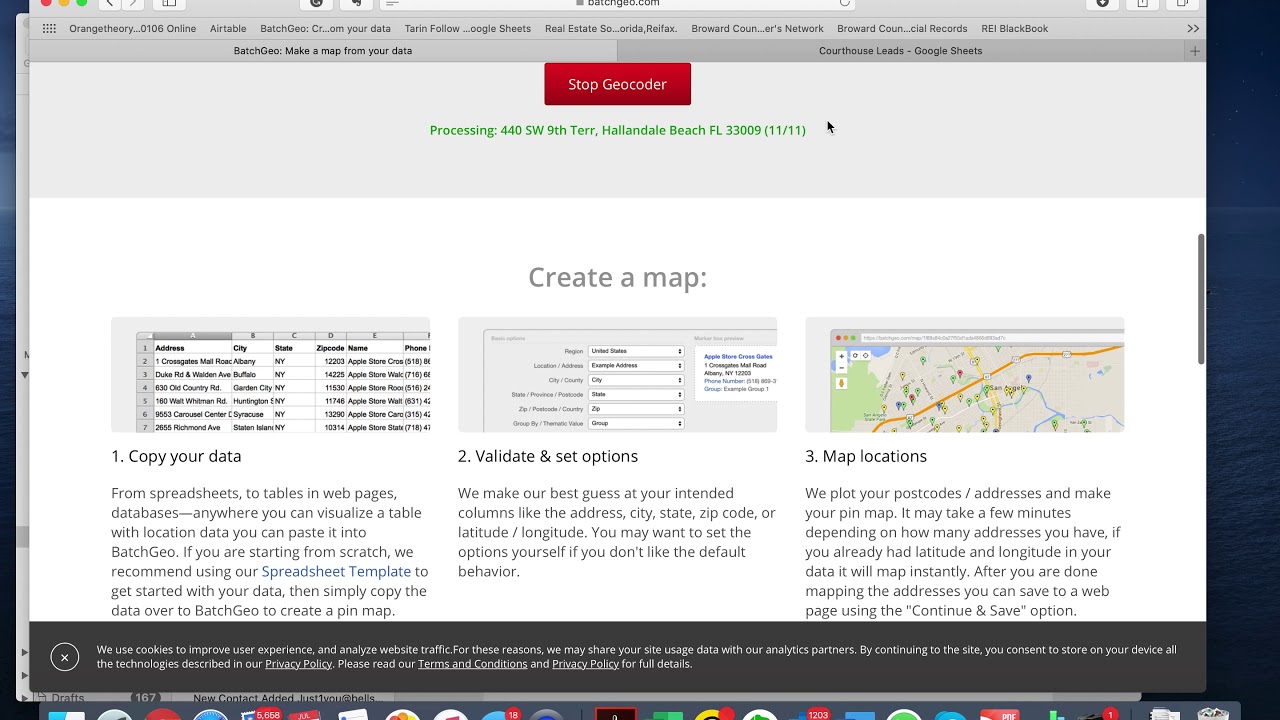 Mapping Vacant Leads with Batchgeo - YouTube