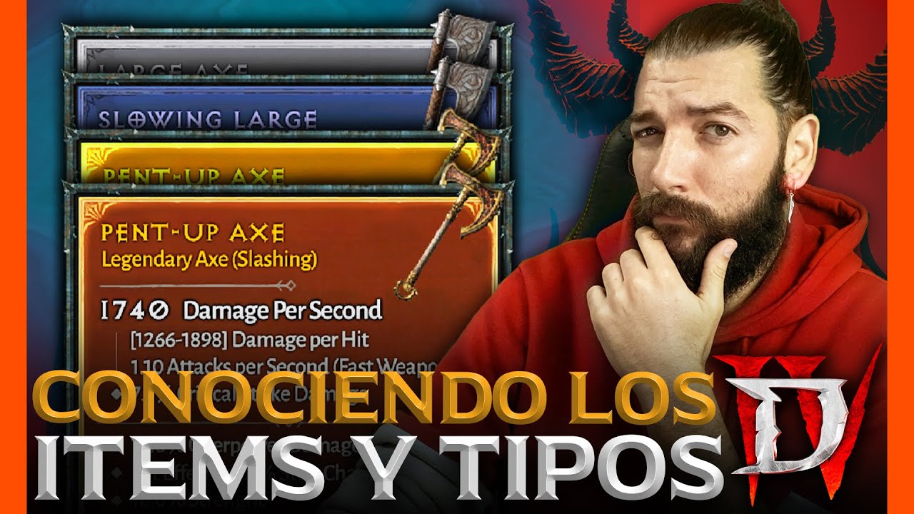 TIPOS de OBJETOS en DIABLO 4 - ITEMIZACIÓN Y EQUIPAMIENTO DEL PERSONAJE
