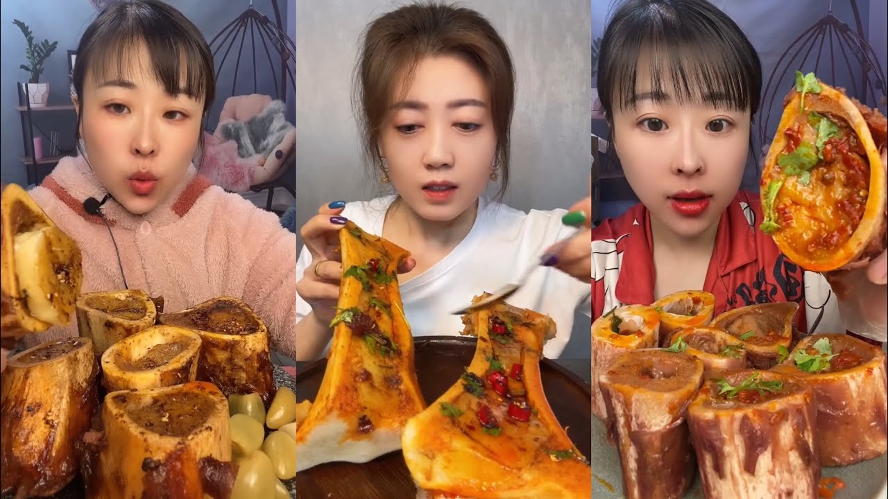 asmr super fatty spicy bone marrow mukbang - thánh ăn tủy xương siêu cay - mukbang eating show #777
