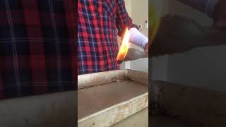 Fabric 1 - Burn test