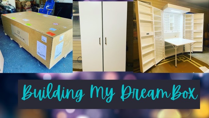 Scrap-box Craft box ALTERNATIVE Under $200 Do it Yourself BEST STORAGE EVER  Craft Closet. 