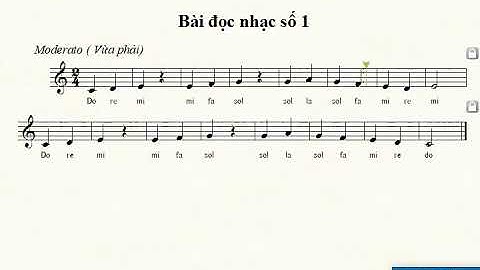 Bài đọc nhạc số 1 Lớp 6 | Chân trời sáng tạo