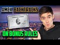 Amex U-TURN on New Bonus Rules + 90K Bonus BACK on this Card