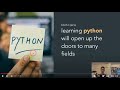 python introduction - motivation and roadmap