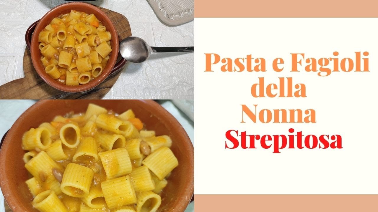 Pasta e fagioli ricetta della nonna , cremosa e buonissima, va a ruba ...